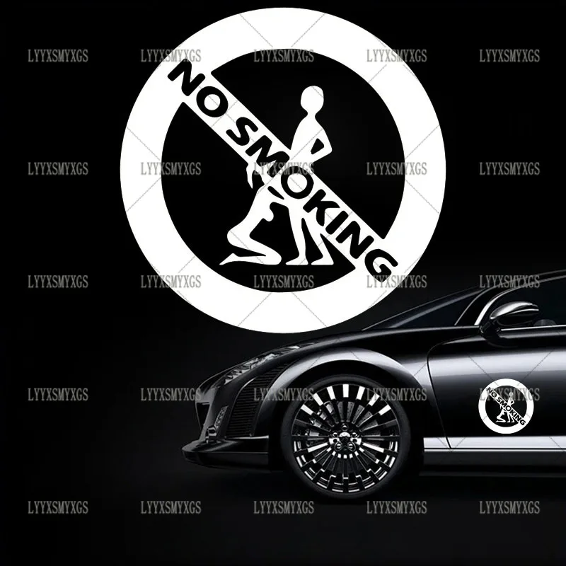 

Self-Adhesive Custom Girl And Boy No Smoking Car Stickers Waterproof Sunscreen Vinyl Decal PVC Wholesale Car Decoration