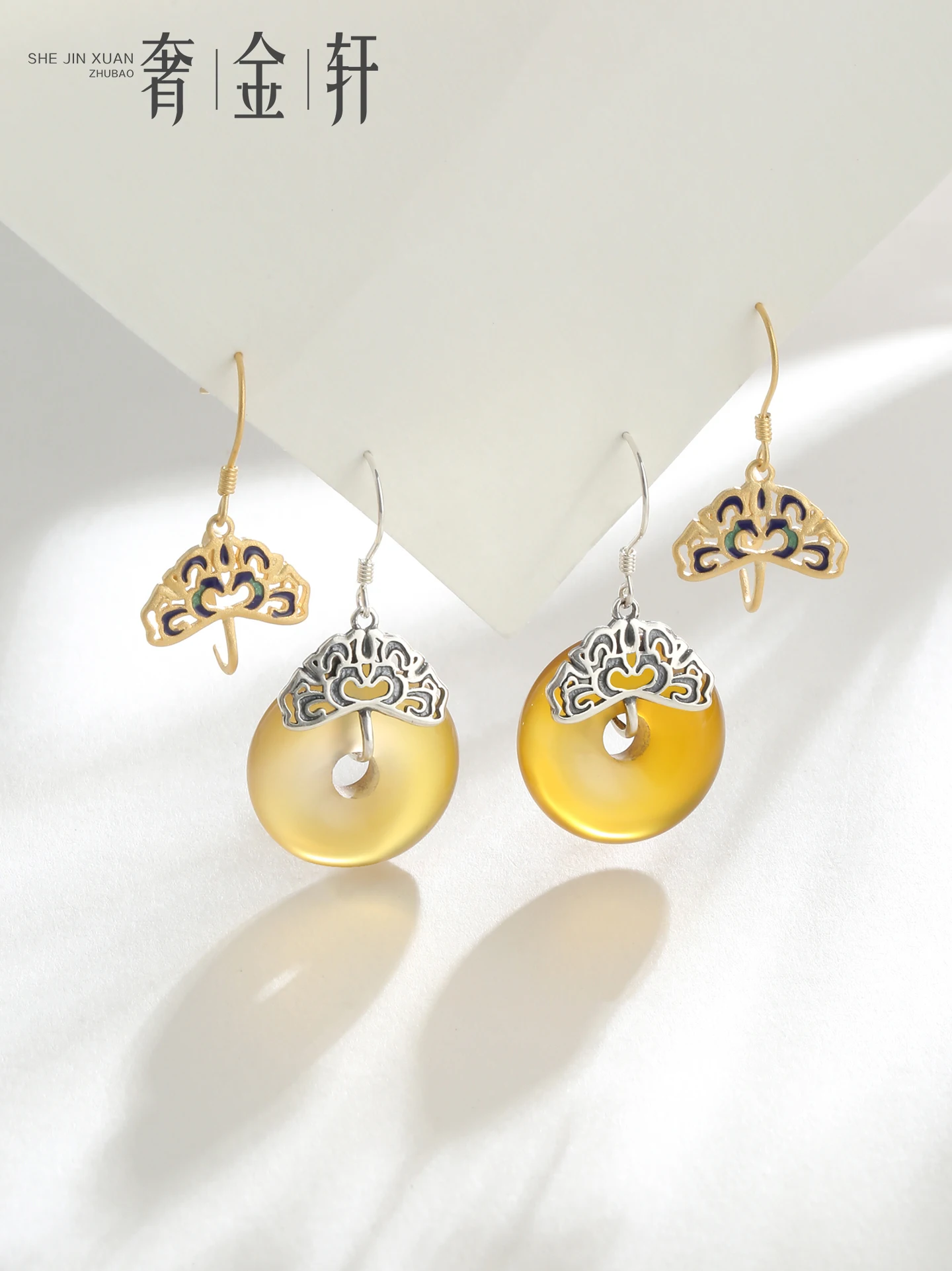 s925-silver-handmade-wax-and-amber-embedding-ear-cuff-vintage-empty-holder-fashion-jewelry-diy-accessories-ear-ring-base