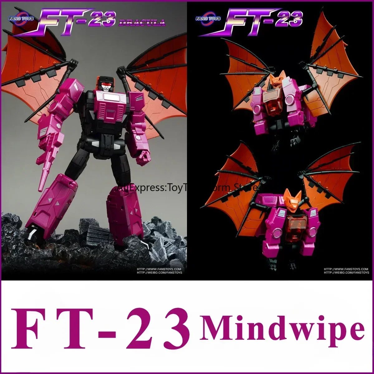 NEW In Stock Transformation FansToys FT-23 FT23 Mindwipe Dracula High Quality Action Figure Robot Collectible Gift