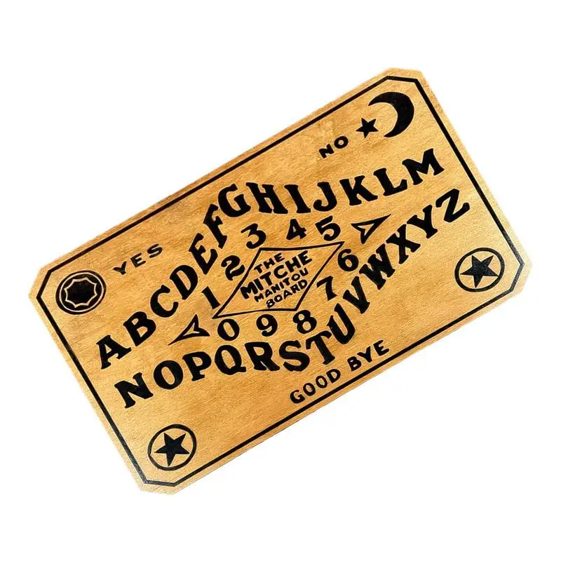 Divination Board Wooden Carven Board Metaphysical Message Ouija Witch Wooden Board Portable Talking Spirit Board Fun