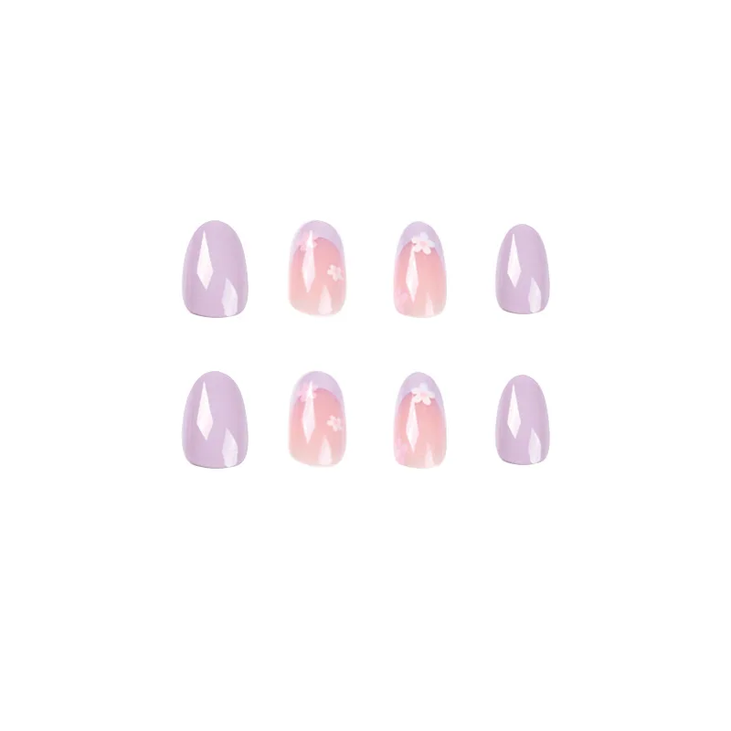 Ferramentas Oval artificiais esmalte, Acessórios para unhas polonês, Conjunto completo de chips, unhas postiças, 24pcs