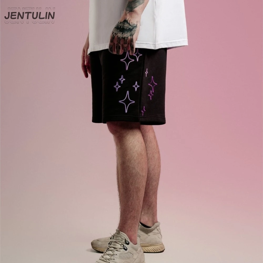 Streetwear herenshorts provaдие sterren grafische print oversized jorts baggy harajuku korte broek Y2k unisex kleding Koreaanse goth