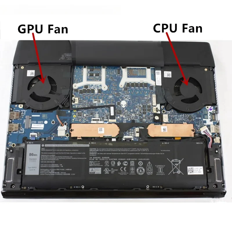 New Original Laptop CPU GPU Cooling Fan For DELL Alienware m15 R3 R4 FM7D FM7C DFSCK 324162 A2E DFS. 240012 AE0T 12V 1A 0TG9V0 0