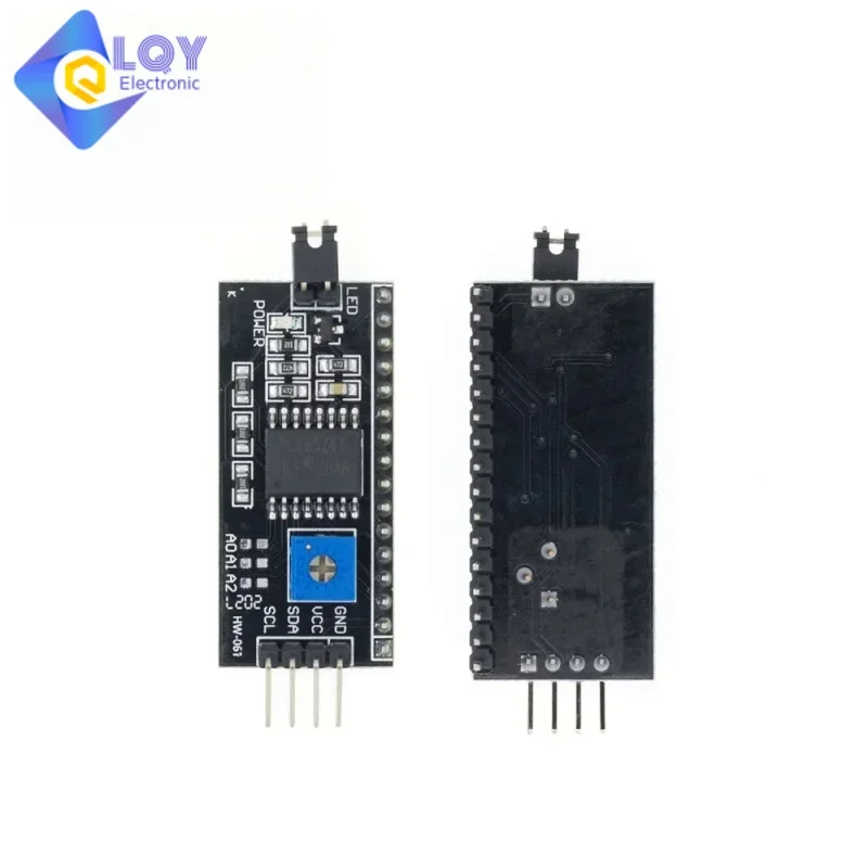 LQY 10PCS LCD1602 1602 LCD Module Blue / Yellow Green Screen 16x2 Character LCD Display PCF8574T PCF8574 IIC I2C Interface 5V