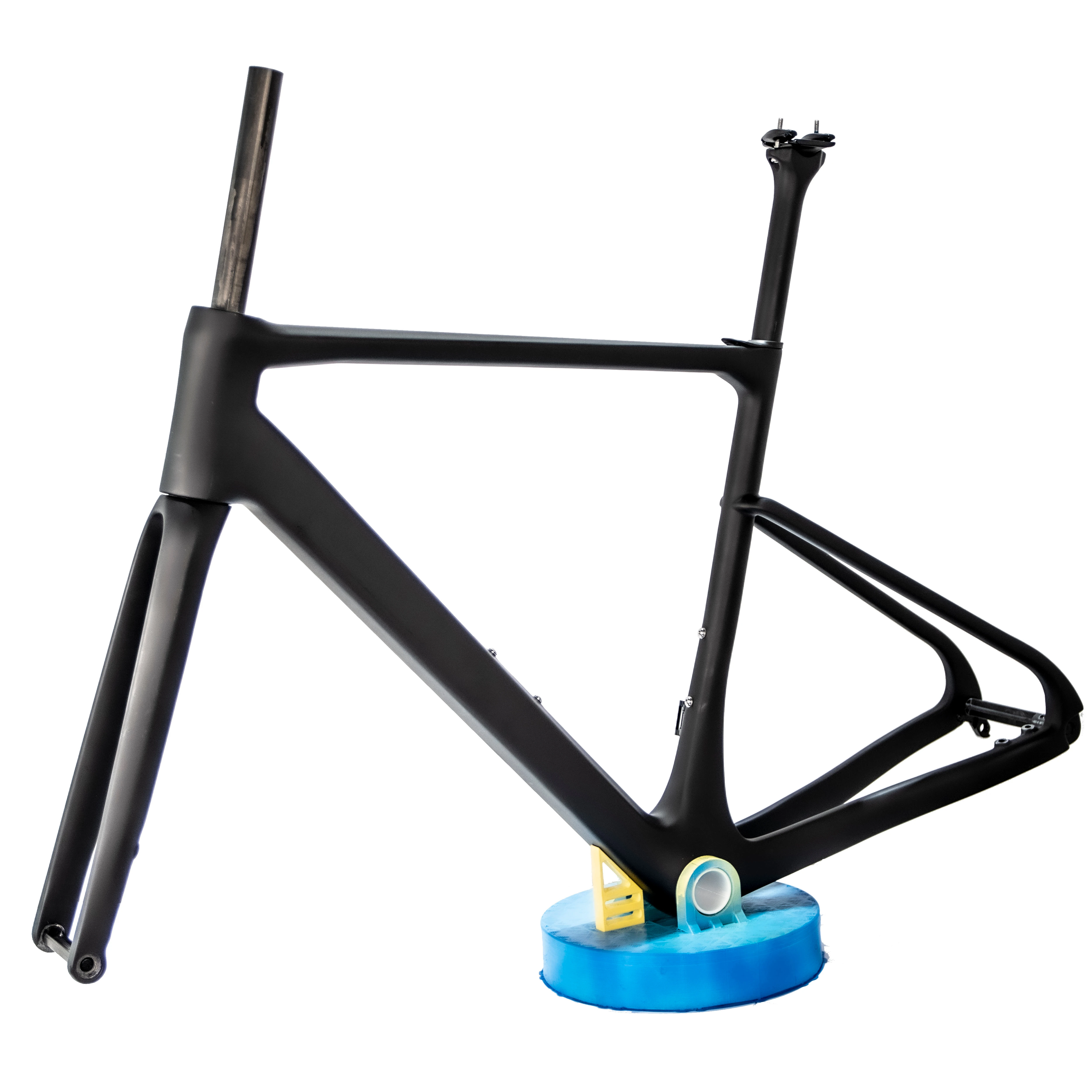 Factory Quality 700c Carbon Fiber Road Bike Frame with Concealed Cable and Disc Brakes Texture Finish Cruisers & BMX