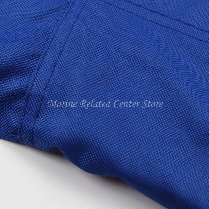 Blue 6-225HP Half Boat Motor Engine Cover 600D Waterproof Outboard Anti Sun Dustproof Marine Engine Protector Cover Canvas