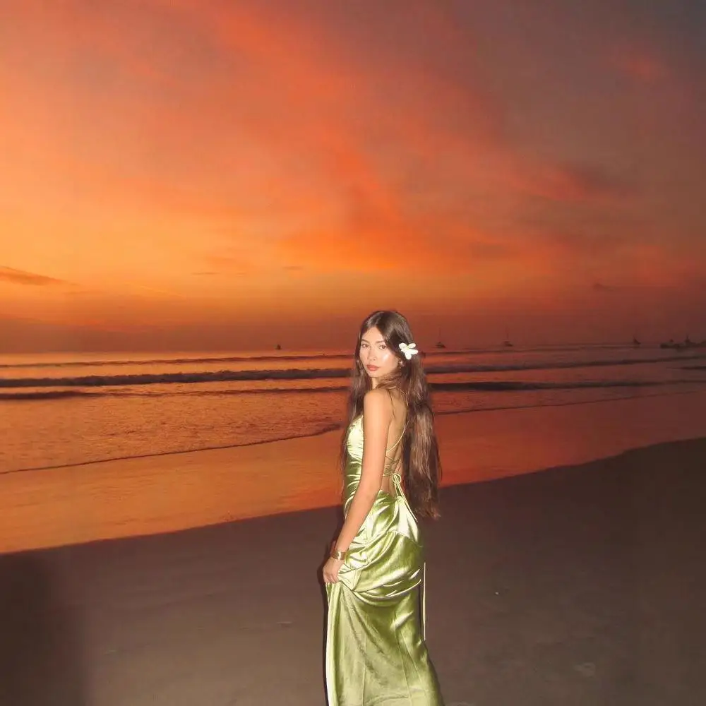 تنورة صيف 2025 Ele Satin Bal Midi Dr V-Ne ذات فتحة عالية الخصر Svel Tee-acetate Fiber Ciwalk Dr