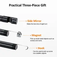 Caméra Endoscope TYPE-C IP67 Étanche 6 gible Réglable USB Android Flexible Inspection Borescope Caméras pour Téléphone PC 7.0MM 6