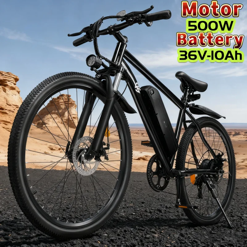 

27.5 Inch Electric Bike Lightweight Adult Electric Bike 500W Brushless Motor 36V-10AH Lithium Ion Battery E-Bike