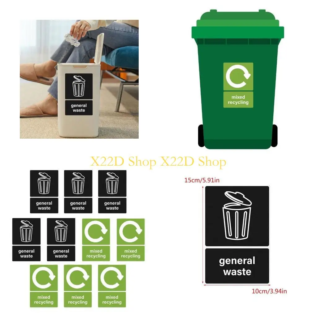 

X22D Recycling Stickers Stickle Lable Label Sticker для металлических пластиковых контейнеров для офиса