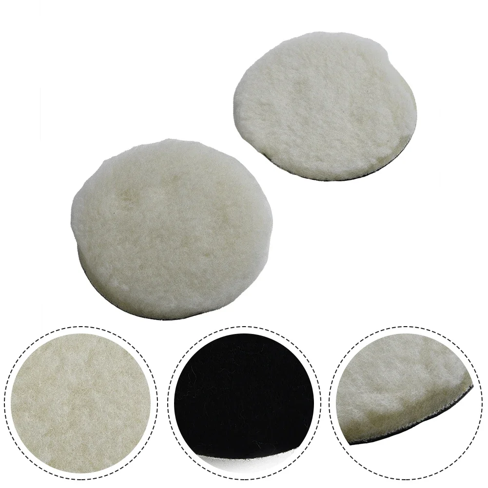 2pcs 5/6/7 Inch Car Headlight Restoration Kit Sanding Discs With Backing Pad Scouring Pads Wool Buffing Sponge Polishing Pads