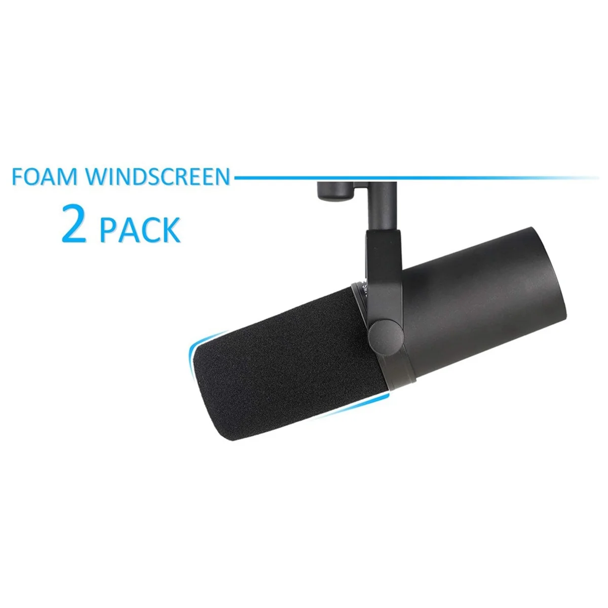 2 Stuks Voorruit Voor Shure Sm7b Microfoon Pop Filter Cover Ruisonderdrukking Spons Schuim Vervanging Voor Sm7b Mic