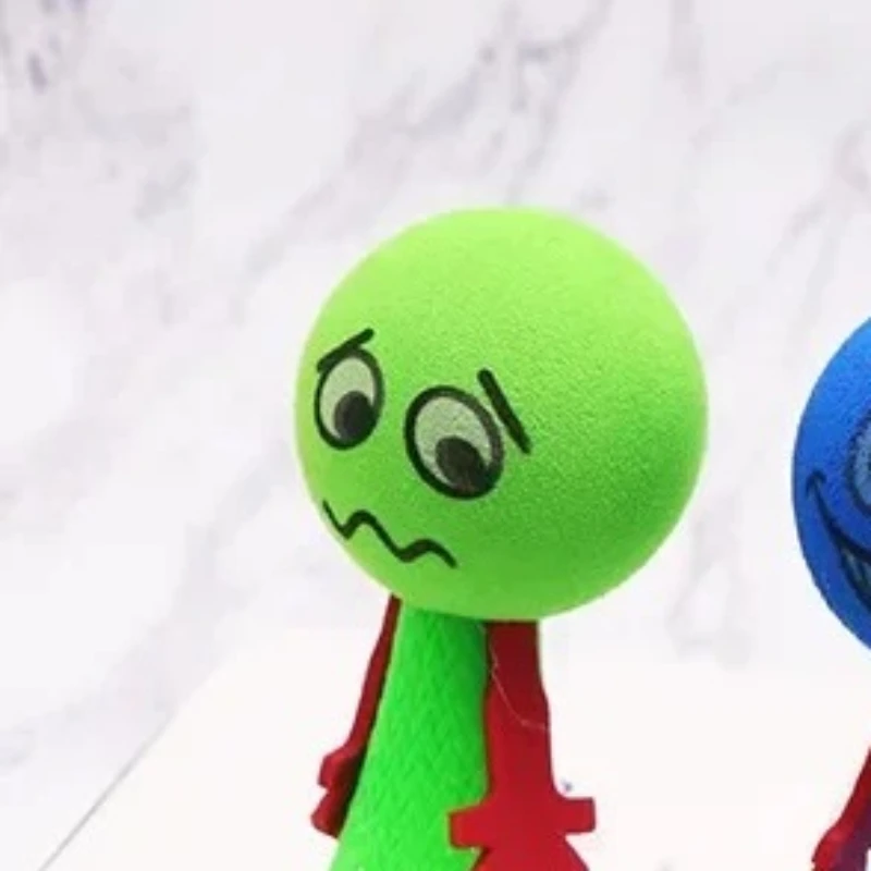 5 قطع/لعبة ترتد التركيز ذات الألوان العشوائية: يتحكم في الضغط الدقيق في ارتفاع القفز، وتطوير التنسيق بين اليد والعين