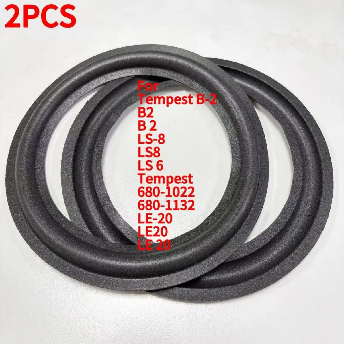 For ESS Tempest B-2 B2 B 2 LS-8 LS8 LS 6 Tempest 680-1022 680-1132 LE-20 LE20 Speaker Foam Repair Folding Edge Ring （2PCS）