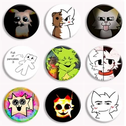 Boykisser Silly Cat Car Funny Meme Button Pin Creative Cats Meme Brooches Customized Badges Bag Accessories Decor Friends Gifts