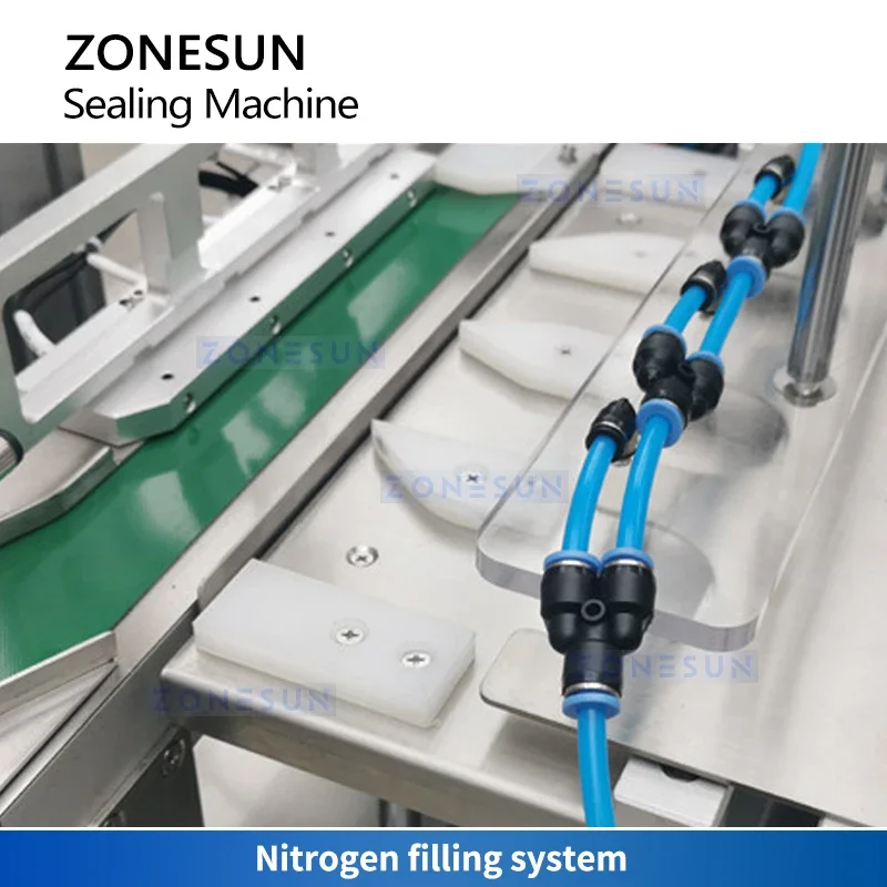 ZONESUN التلقائي سدادة الأكواب K آلة ختم الأكواب غطاء مسبق القطع معدات ختم الأكواب 4 رئيس آلة الختم الحراري ZS-HS4