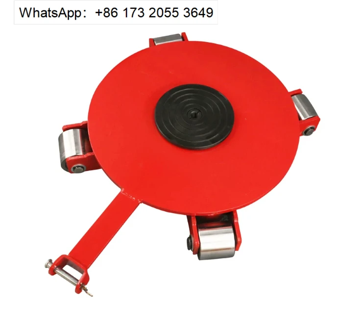 3Ton Heavy Duty Rotating Cargo Trolley CRP-3, PU Caster Universal Machine Moving Skate For Heavy Equipment Transport