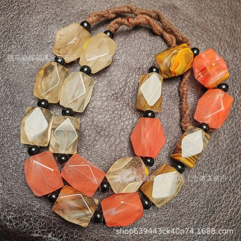Vintage items, antique goods, collectibles, antique-style crystal and glass multi-bead prayer beads, hand-held long-string beads