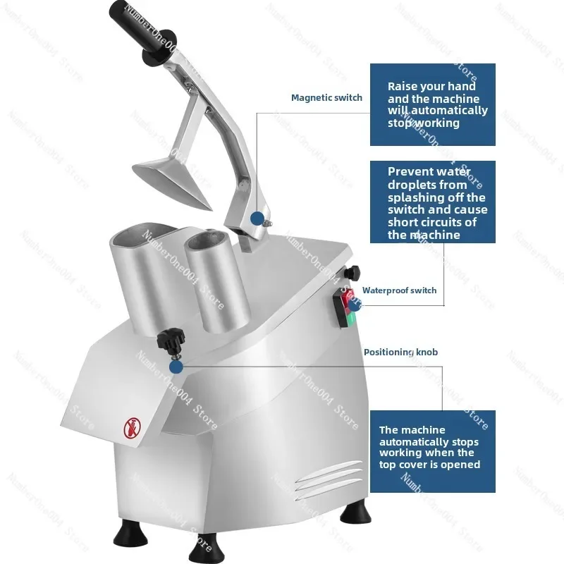 HLC-300 قطاعة الخضراوات الكهربائية التجارية متعددة الوظائف الصغيرة مقصف الخضار آلة تقطيع البطاطس #4