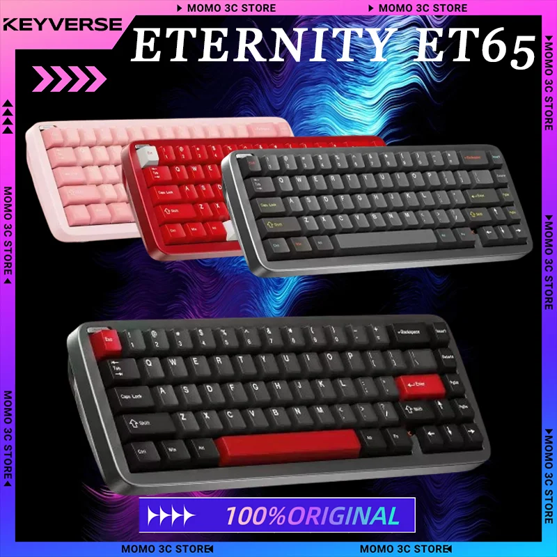 

KEYVERSE ETERNITY ET65 Магнитная клавиатура Алюминиевый сплав Магнитный переключатель Прокладка Структура 8k Скорость опрокидывания Индивидуальная клавиатура