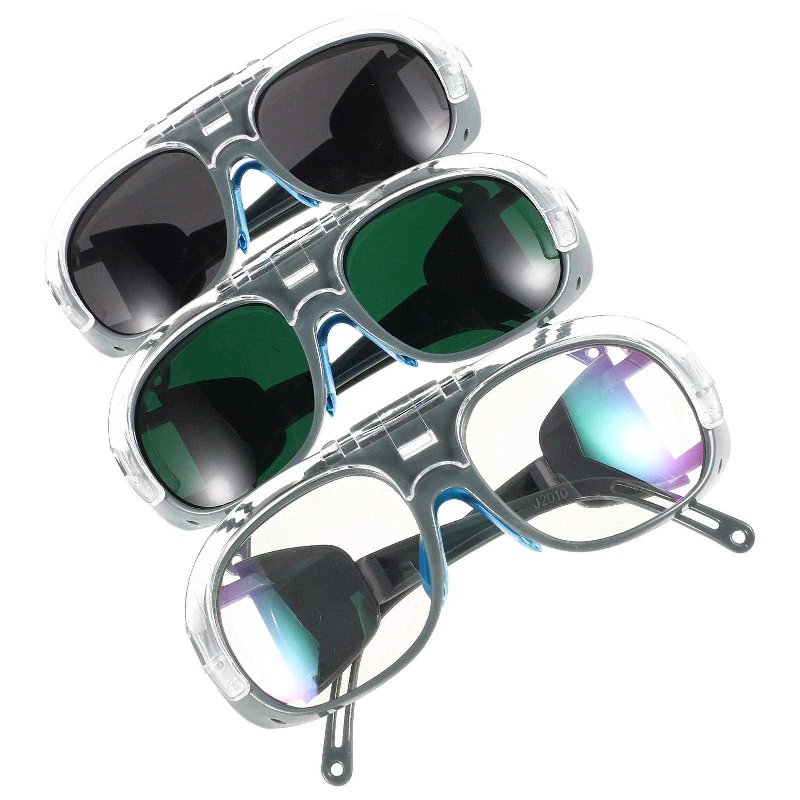 

3 Pairs Safety Glasses Clear Lenses Impact Resistant Dust Splash Proof Welding Eye Glasses Work Protection Gear Argon Arc