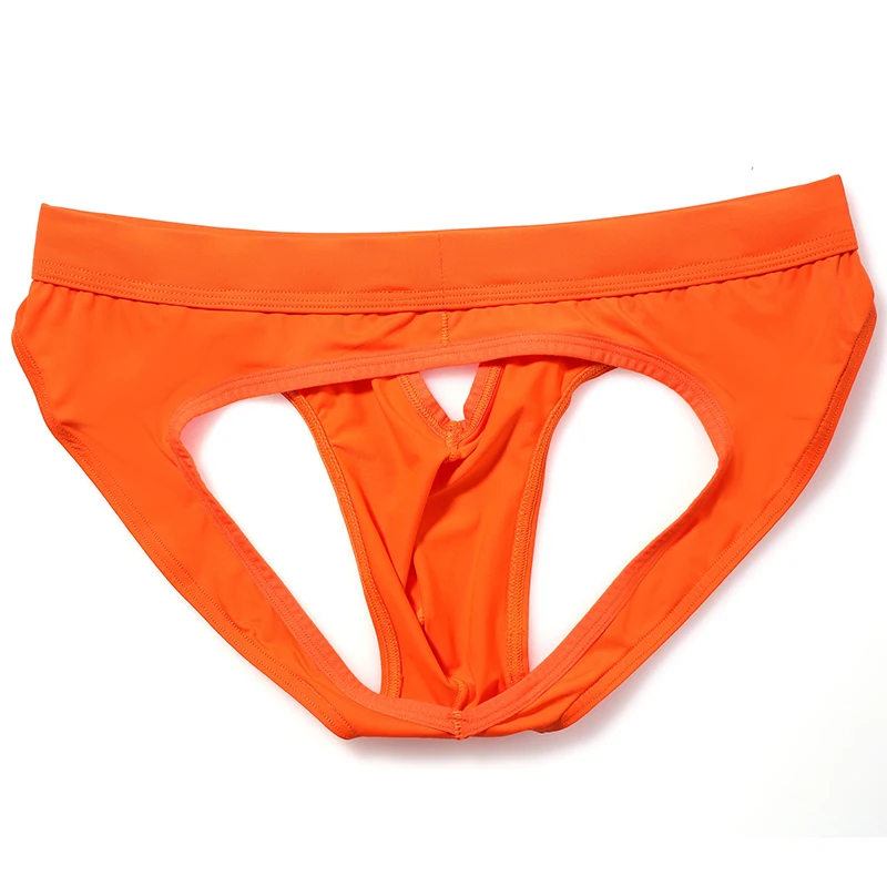 Sexy Men Underwear Open Butt Briefs Sexy Mesh Hollow Crotch Backless Men cueca Underwear Thongs