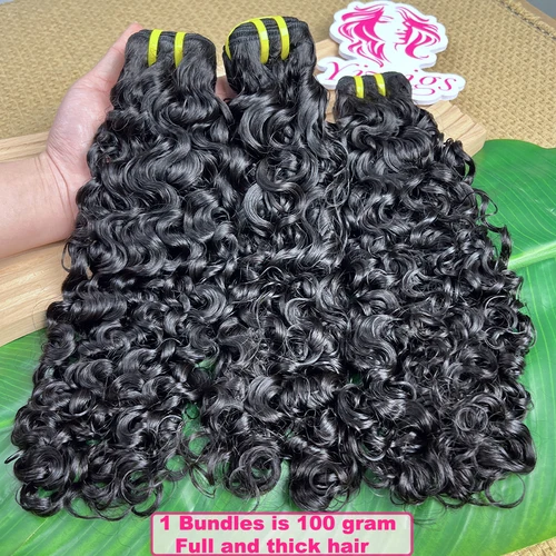 Imagen 2 del producto Mechones de pelo rizado birmano Yiwigs, 100% cabello humano, extensiones de cabello virgen crudo sin procesar, rizado hinchable para mujeres negras