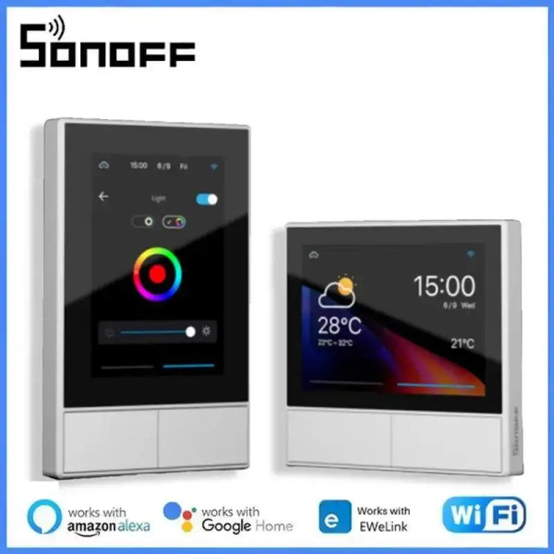 

SONOFF NS панель Smart Scene настенный выключатель ЕС/США Wifi умный термостат дисплей переключатель управления с помощью приложения Ewelink Alexa Google Home