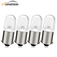 4PCS 6V 12V 24V BA9S T4W H6W BAX9s BAY9S H21W F5 LED Cool White Bulb forCar Door Dome Light Motorcycle Bike Clearance Lamp tools