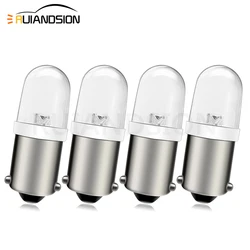 4PCS 6V 12V 24V BA9S T4W H6W BAX9s BAY9S H21W F5 LED Cool White Bulb forCar Door Dome Light Motorcycle Bike Clearance Lamp tools