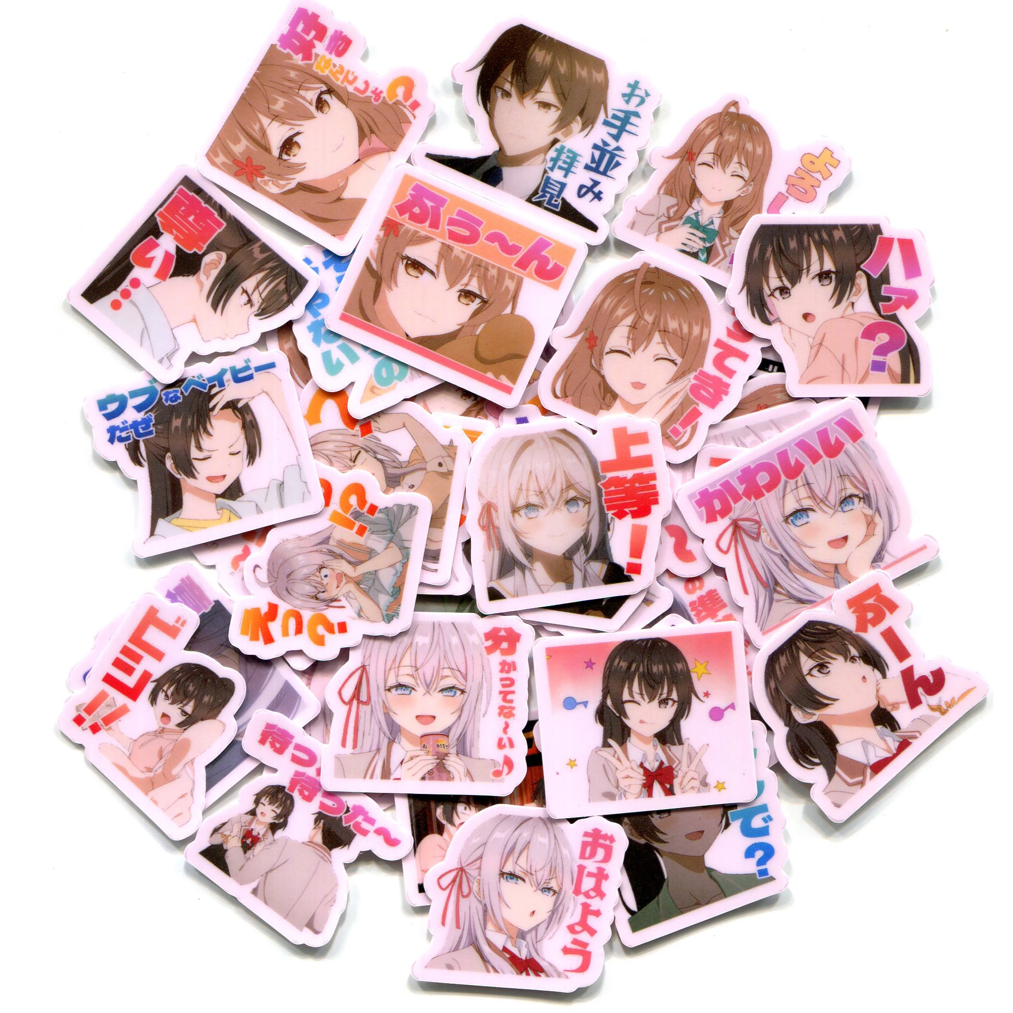 40pcs Alisa Mikhailova Kujou Masachika Kuze Yuki Suou  2-3cm Sticker