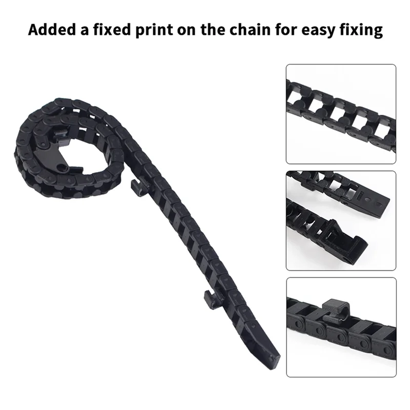 2X For Creality K1/K1 Max Open Drag Chain Bridge Type 6X10mm Cable Carrier For K1/K1 Max 3D Printer-TCE