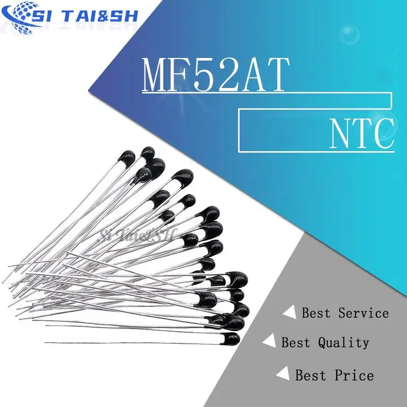 

20pcs MF52AT MF52 B 3950 NTC Thermistor Thermal Resistor 5% 1K 2K 3K 4.7K 5K 10K 20K 47K 50K 100K