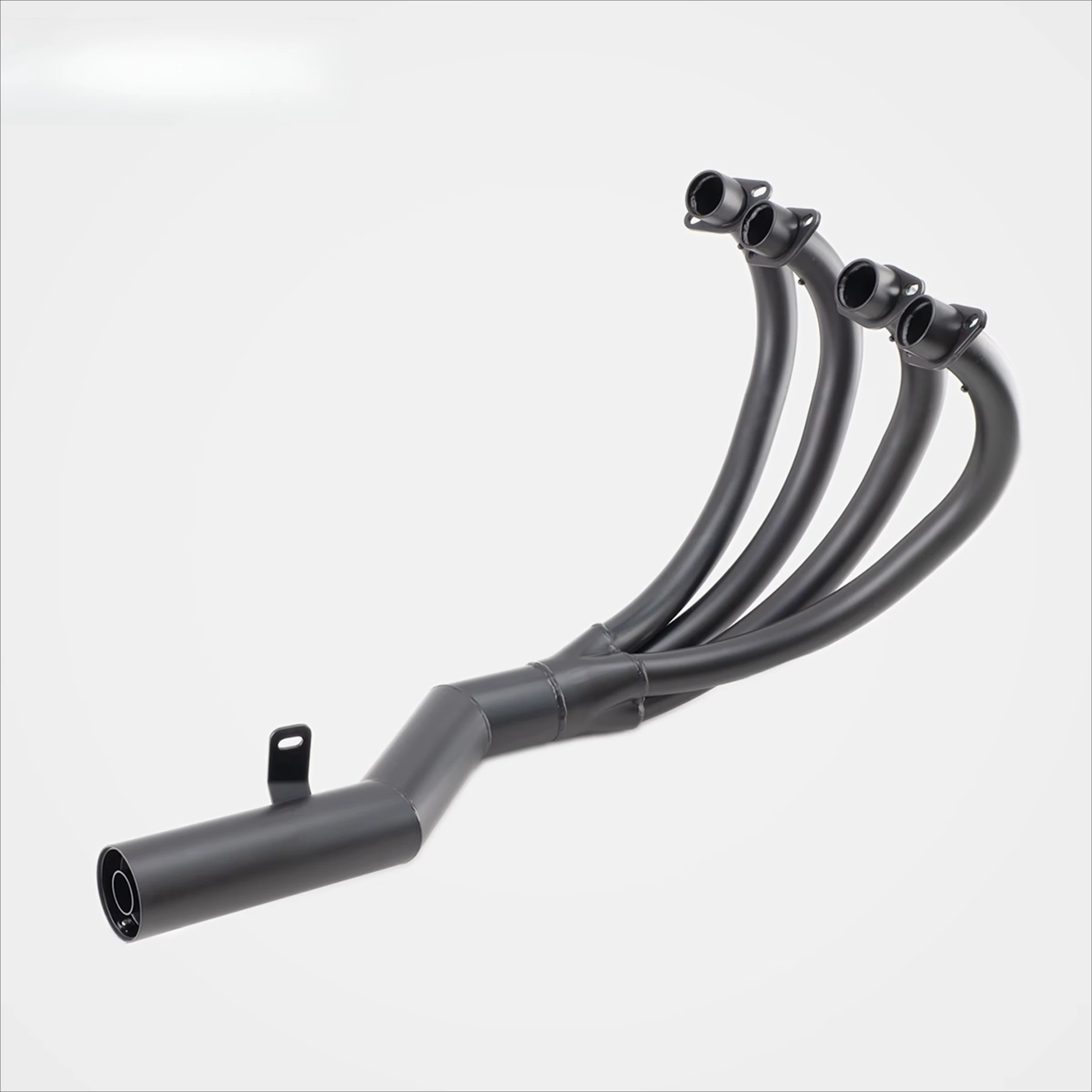 CB750K Fit 1969-1976 Vintage Style Black Spray Paint Motorcycle Full Exhaust System Throaty Growl Customizable OEM ODM