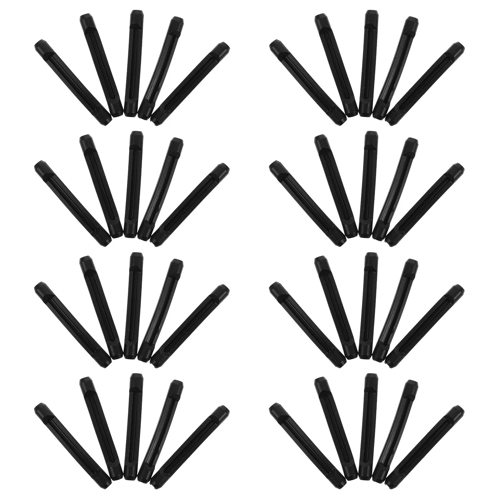 

40Pairs Classic Black Eyeglass Temple Covers Anti Slip Ear Pads for Prolonged Wear in Study Work Sports Eyeglass Arm Sleeves