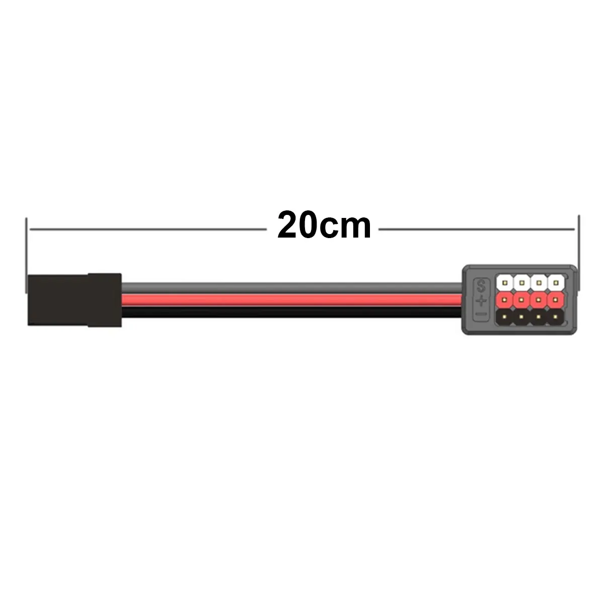 JR-enchufe macho paralelo Y, sistema de Panel de interruptor de Cable, módulo controlador de encendido/apagado de 1 a 4 para piezas de aviones de barco de coche modelo RC