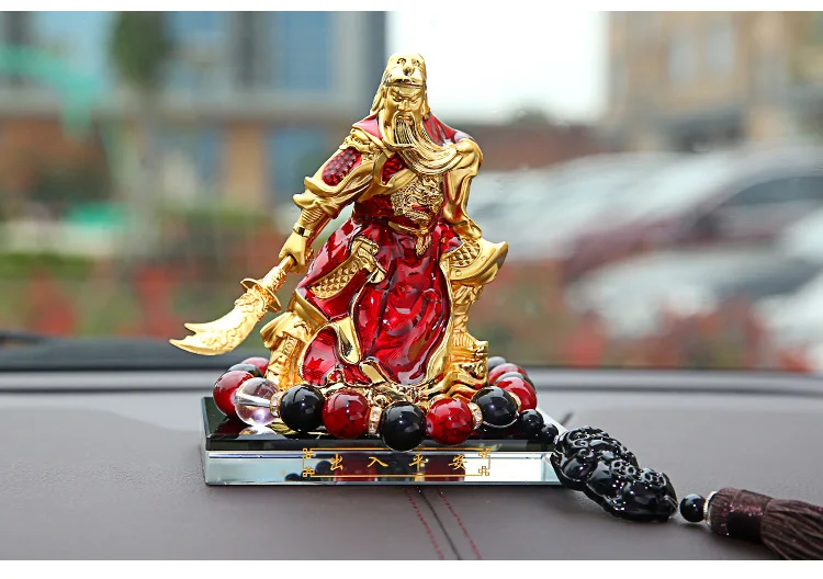 Southeast Asia HOME OFFICE store CAR SAFE GOOD LUCK Talisman Recruit money God of wealth GUAN GONG decor art  statue