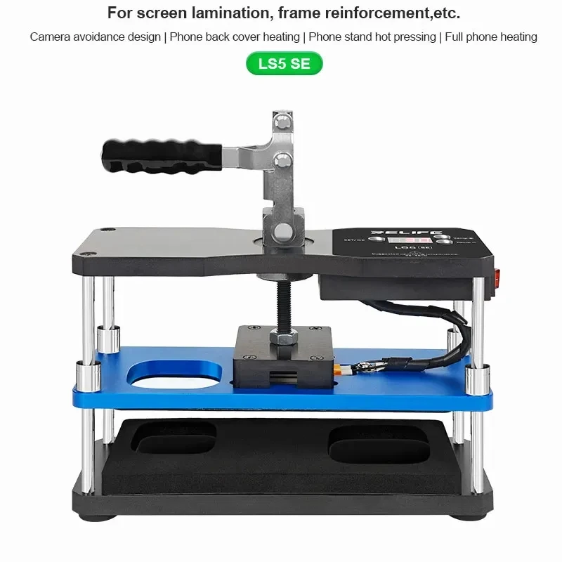 RELIFE LS5 SE Bidirectional Heating Holding Pressure Platform,for Phone Screen Lamination,Frame Reinforcement,with Camera Cutout