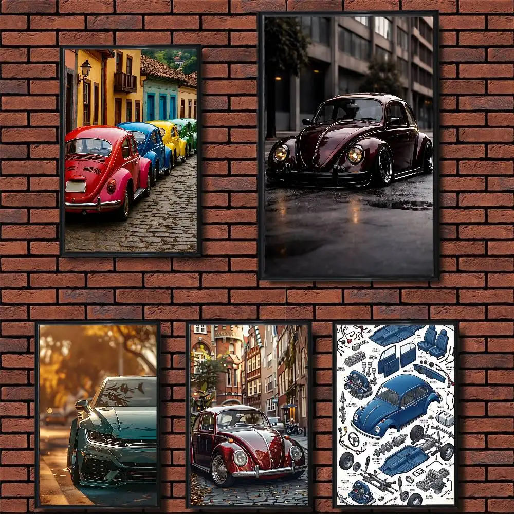 

Tiguan Beetle Passat VW Poster Prints Wall Art Painting Picture Gift Living Room Bar Restaurant Dec Sticker Large