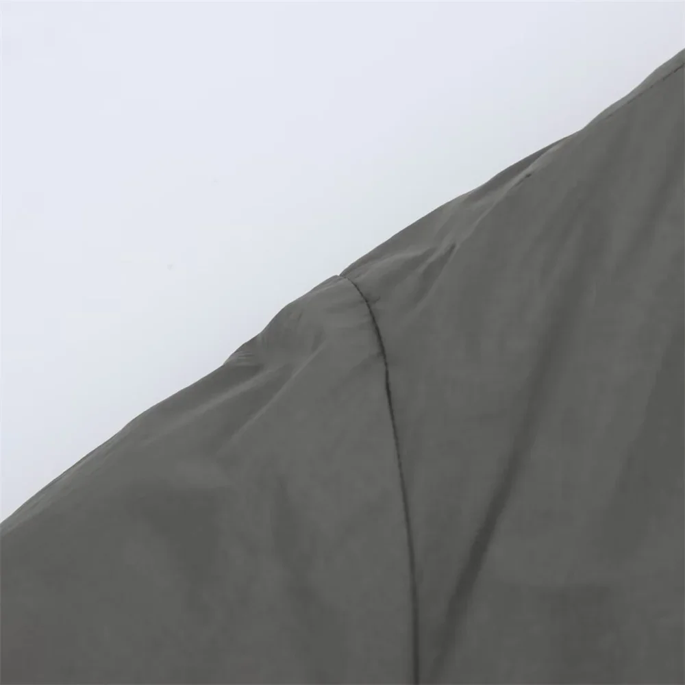 FDEY 2025 early autumn new women's clothing simple design white duck down jacket short loose lace-up jacket