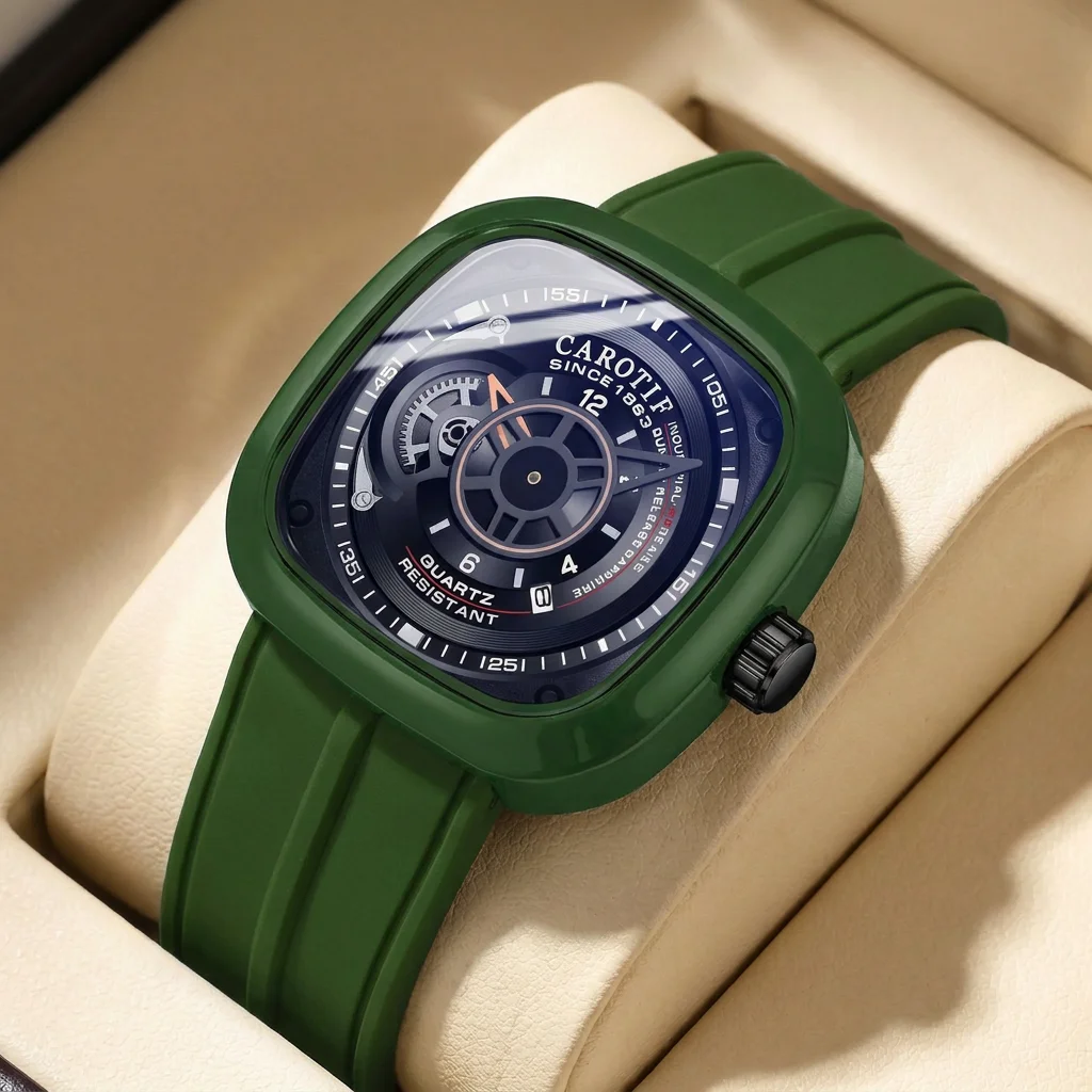 Open Heart Watch - 1 個メンズブルーダイヤル合金ストラップヴィンテージファッションオープンハートファッションディテールクォーツ時計毎日のビジネスパーティーホリデーに最適