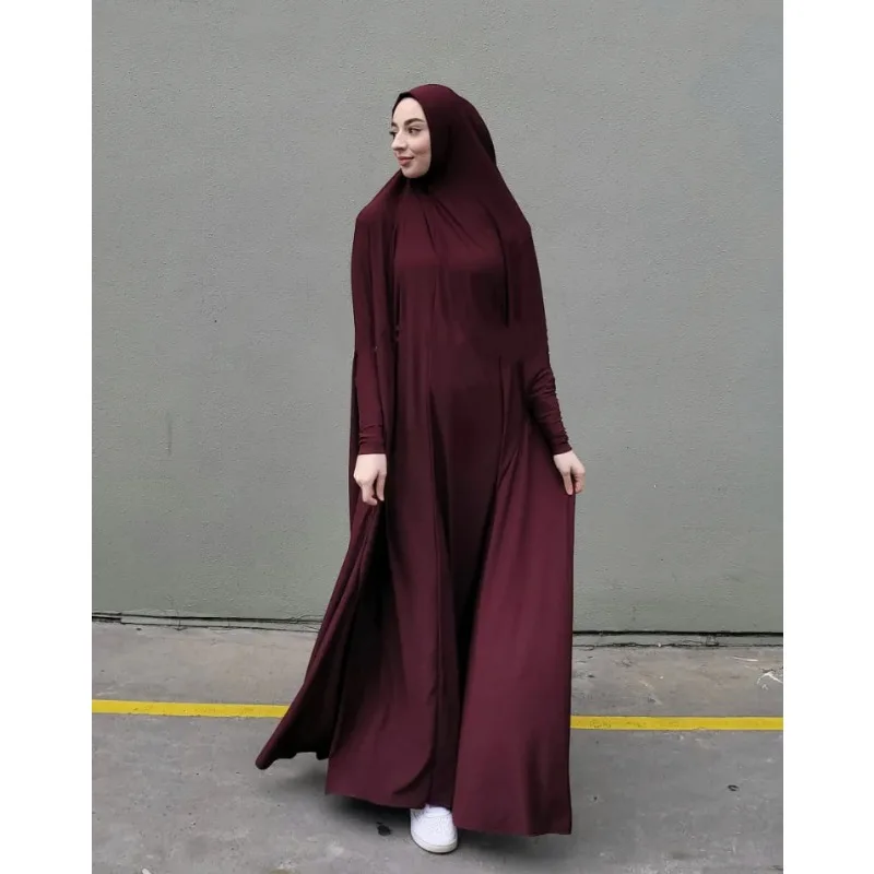 Pakaian doa Islam Turki garmen gaun Muslim Abaya Dubai Y2K jubah wanita lengan panjang Kaftan gaun Batwing Kebaya