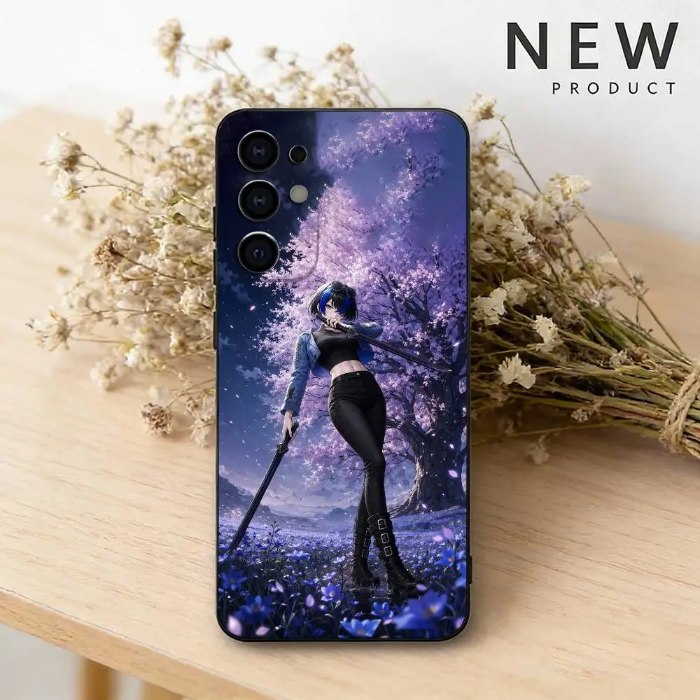 NTE character Daffodil Phone Case For Samsung S26,25,24,23,22,30,21,10,9,Ultra,Plus,Lite Black Soft Case