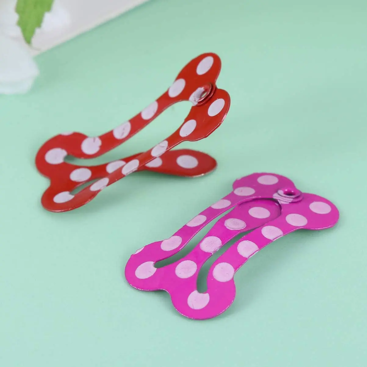 100pcs Bone Design Small Dog Cat BB Hair Clips 2.5CM Yorkshire Hairpin Fashion Cute Pet Headdress Pet Hair Accessories