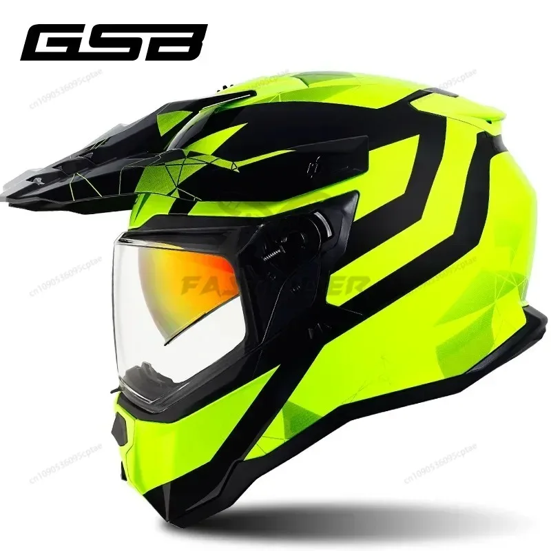 Original GSB XP22 Motorcycle Helmets Professional Racing Helmets Motocross Full Face Modular Helmets ECE Approved Casco Moto