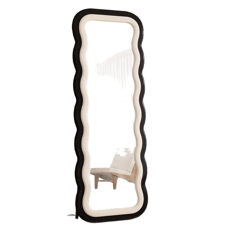 

Household full-body mirror double-layer all-inclusive special-shaped high-end dressing bedroom large fitting mirror