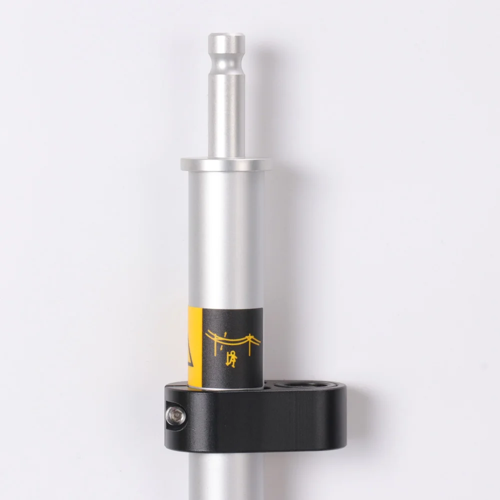 Mini poste de prisma de aluminio para encuesta de mano con instrumento de metal de rosca 5/8 X11 para varilla de estaque