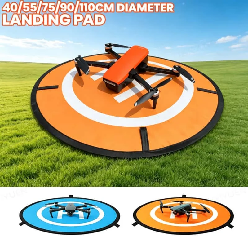 Landing Pads 110cm 90cm Drone Quadcopters Accessories 55cm 75cm Foldable Landing Pad R/C Dron Mat Quadcopter Parking Apron Pad