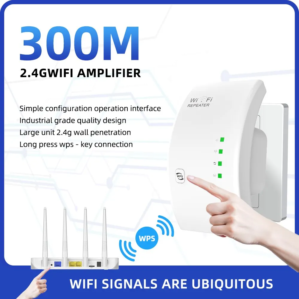 Pix-link WR01 Repeater WiFi nirkabel, ekstender Wifi ultra ringan, penguat jarak jauh, 300M, titik akses Wi-Fi