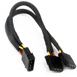 20cm IDE Hard Drive Optical Drive Interface Cable Big 4 Pin 1 In 2 18cm 2 Way 4Pin PSU Power Splitter Cable LP4 Molex 1to2